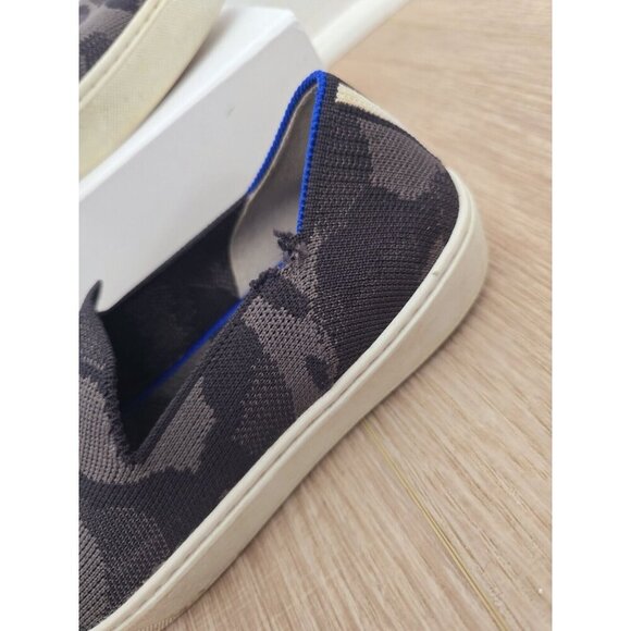 Rothy's The Original Slip On Camogrey Black Sneakers Shoes Womens Size 6.5 - Picture 3 of 13